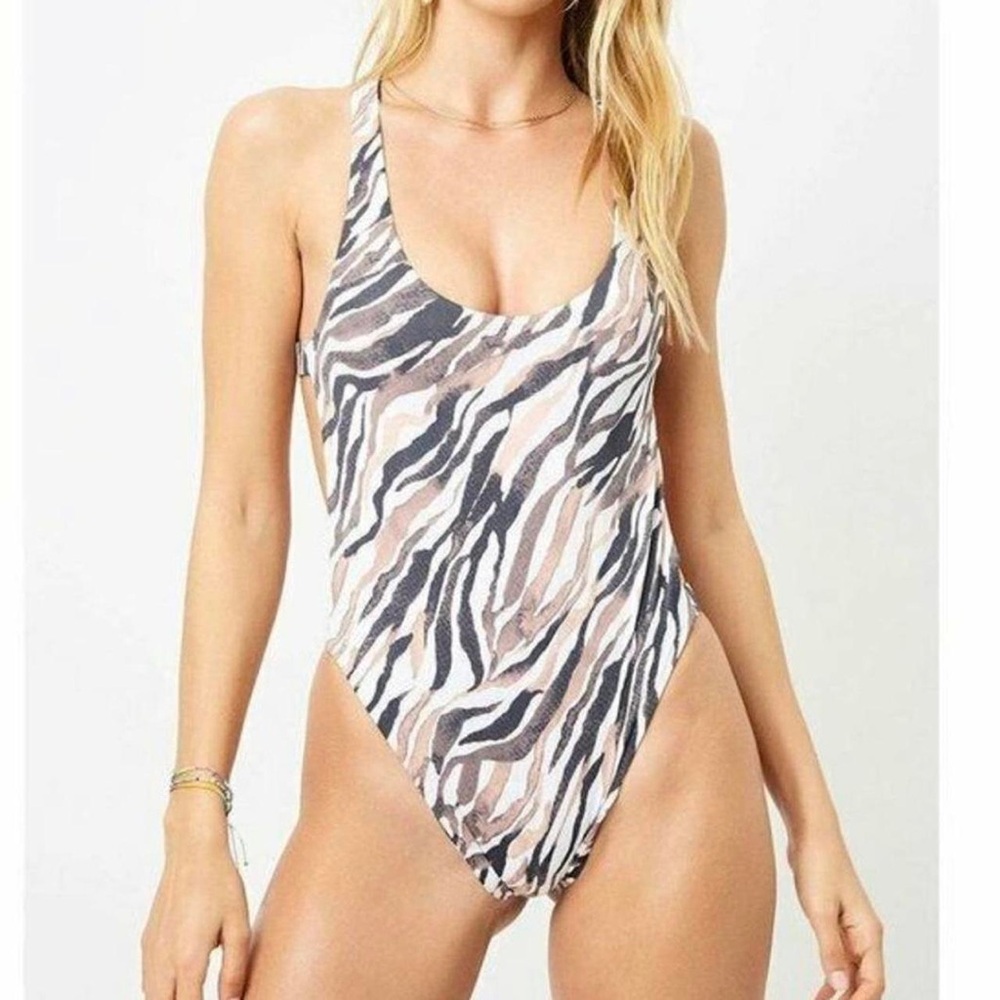 Frankies Bikinis Venom Tiger One Piece Swimsuit